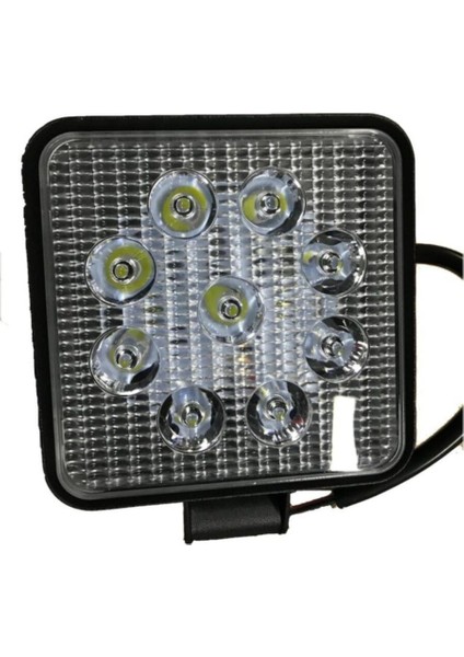 Çalışma Lambası Off Road Sis Farı 9 LED Kare 2 Adet 12/24V