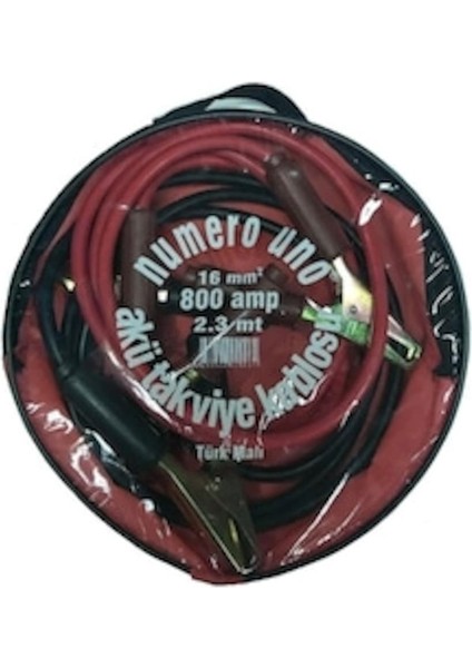 Numereuno Akü Takviye Kablosu 16MM 800 Amper 2.3 Metre Çantalı / 504599492