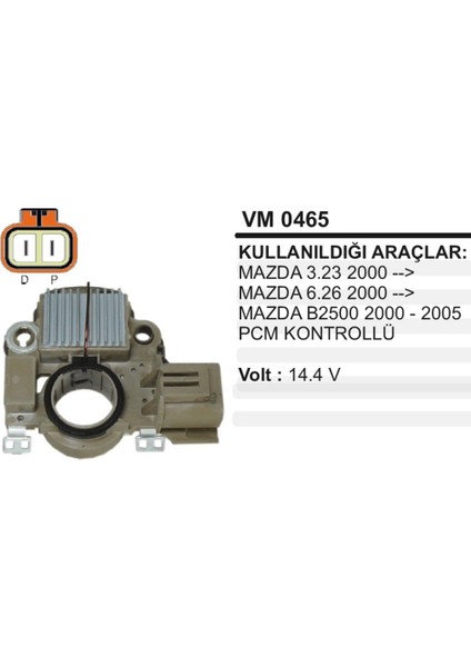 Konjektor 12V Mazda 323 626 B2500 2000-2005 504630517