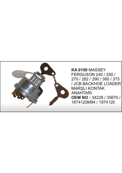 Marşli Kontak Anahtari Mf Ym 504628277