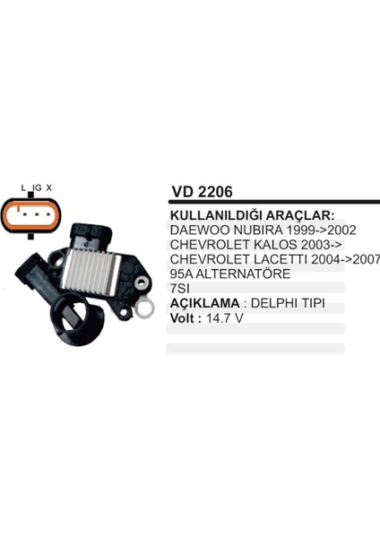 Konjektor 12V Chevrolet Aveo Kalos Suzuki Insigna 504626968