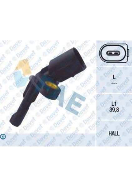 Abs Sensoru Sag Golf5-Jetta-Passat-Tiguan-A3-Leon-Altea 2005- 504611363