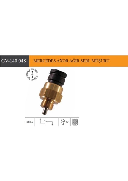 Geri Vites Müşürü Mercedes Axor Agir Seri 504626280
