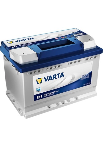 Varta Akü 12V 74 Ah Amper 680A E11 2024 Üretim