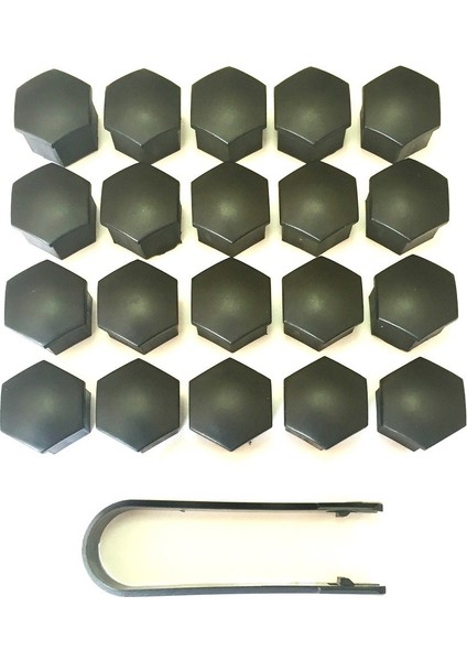 Siyah Bijon Kapağı Takim 20 Ad A1 A3 A4 A5 A6 A7 A80 Caddy Golf 504595371