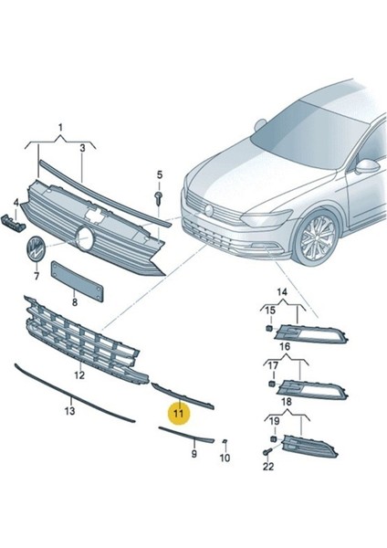 Sis Kapak Citasi Sol Passat 2015- 504591424
