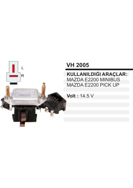 Konjektor 12V Mazda E2200 Minibus Komurlu 504628017