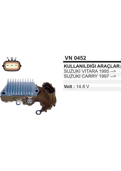 Konjektor 12V Accent Suzuki Vitara Carry 3 Fisli 504628328