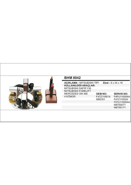 Fırça Taşıyıcı Mitsubishi Safir Forklift 504626912