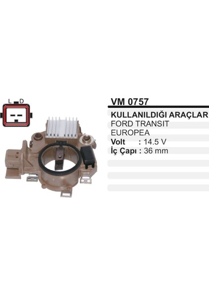Konjektor 12V Mondeo Transit Europa 504632226