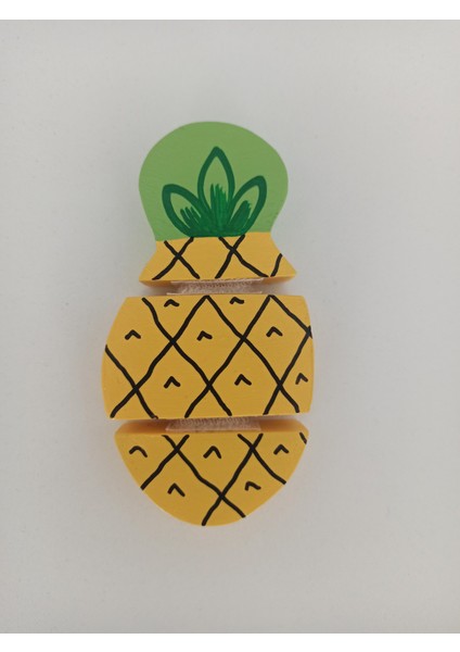 Ahşap Oyuncak Cırtlı Meyve/sebze Kesme Oyuncağı - Ananas