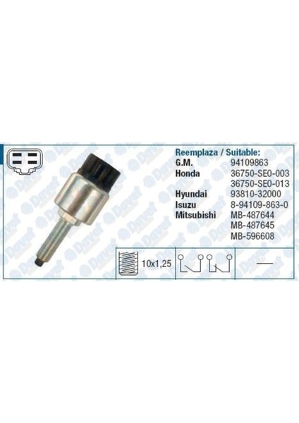 Fren Musuru Kia Sorento 2003- Accord 1990-1998 Carisma 2000-2006 504610339