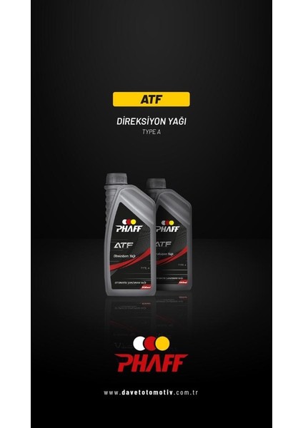 Phaff Atf Hıdrolık Dıreksıyon Yağı 900 ml Kırmızı