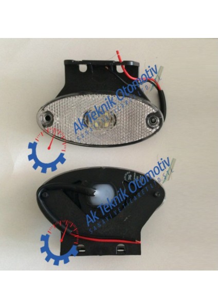 Oval Lamba LED W Tipi 12-24 Beyaz 504630567