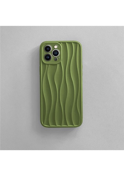 Apple iPhone 12 Pro Uyumlu Kılıf Zebana Line Art Silikon Kılıf Yeşil fiyatları