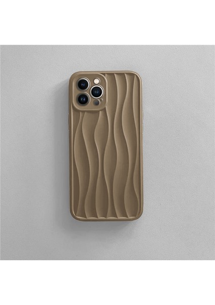Apple iPhone 12 Pro Uyumlu Kılıf Zebana Line Art Silikon Kılıf Kahverengi fiyatları
