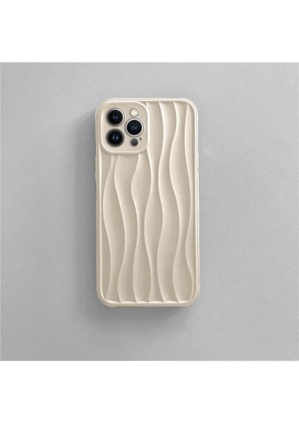 Apple iPhone 12 Pro Uyumlu Kılıf Zebana Line Art Silikon Kılıf Bej fiyatları