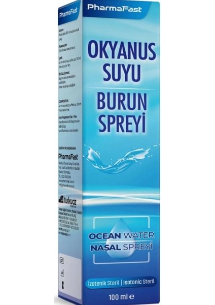 Pharmafast Okyanus Suyu Burun Spreyi 100 ml