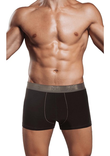 Bambu Sport Erkek Boxer Siyah Zemin Siyah Lastik