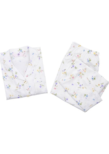 Poplin Kadın Pijama Takımı Desen 44