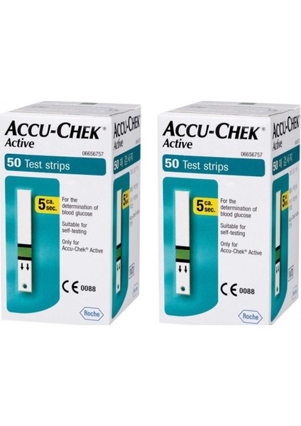 Şeker Strip Active 50'li 2 Adet
