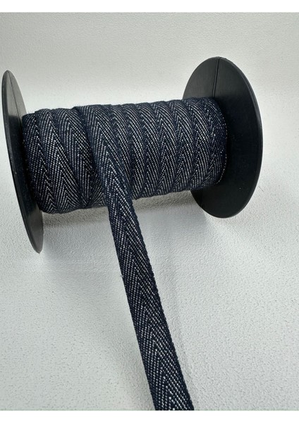 1.5 cm Simli Balıksırtı Şerit-5 Metre-Lacivert