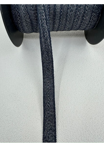 1.5 cm Simli Balıksırtı Şerit-5 Metre-Lacivert