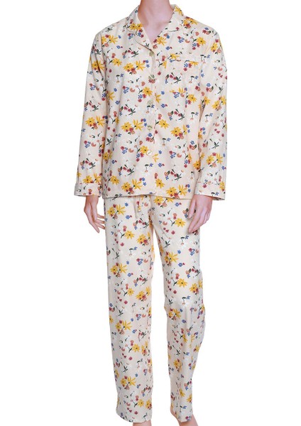 Poplin Kadın Pijama Takımı Desen 43