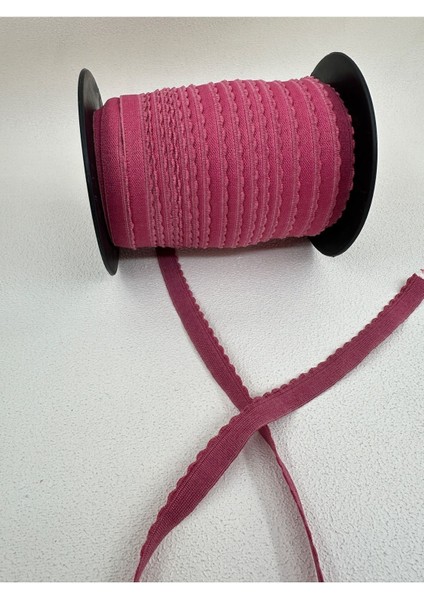 1.2 cm Iç Çamaşır Lastiği 5 Metre Pembe