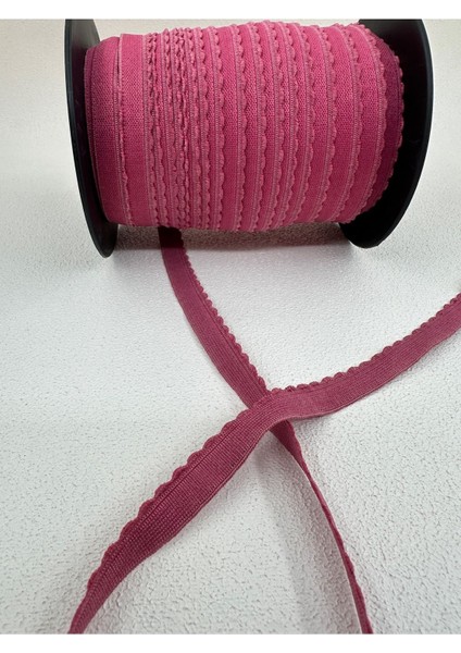 1.2 cm Iç Çamaşır Lastiği 5 Metre Pembe