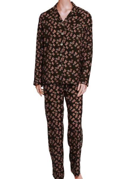Poplin Kadın Pijama Takımı Desen 45