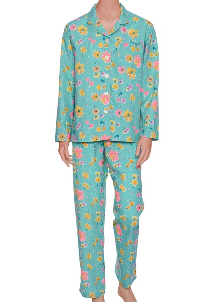 Poplin Kadın Pijama Takımı Desen 47