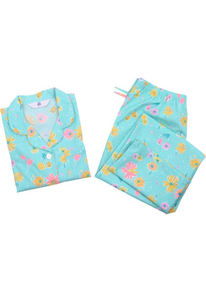 Poplin Kadın Pijama Takımı Desen 47