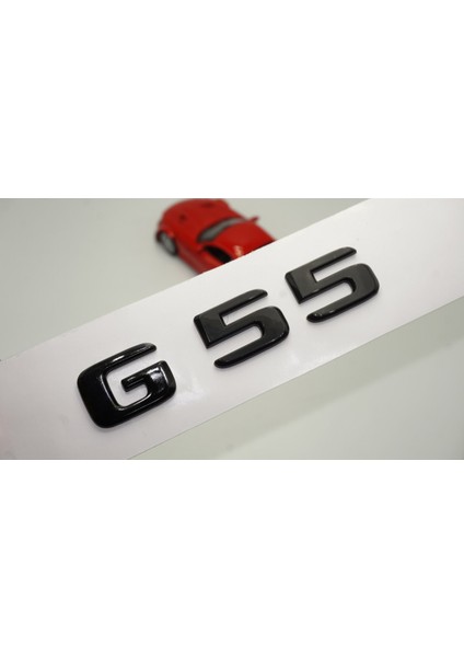 G55 Bagaj Parlak Siyah Abs 3m 3D Yazı Logo Benz Ile Uyumlu