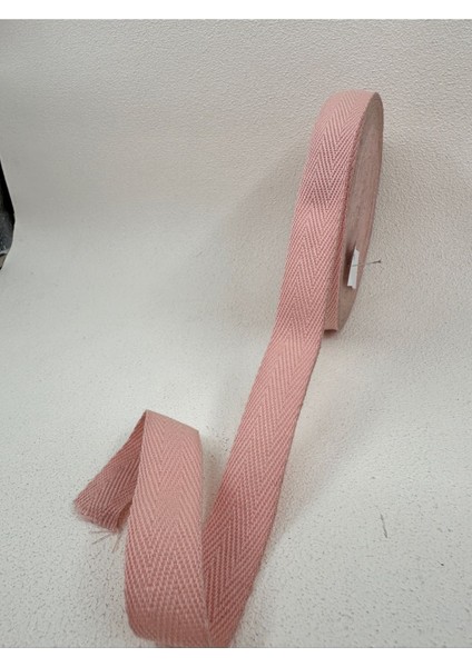 2 cm Balıksırtı Şerit-Gül Kurusu-5 Metre