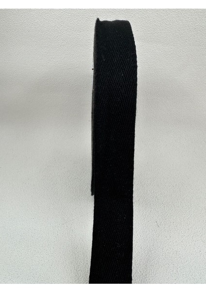 1.5 cm Balıksırtı Şerit-Siyah