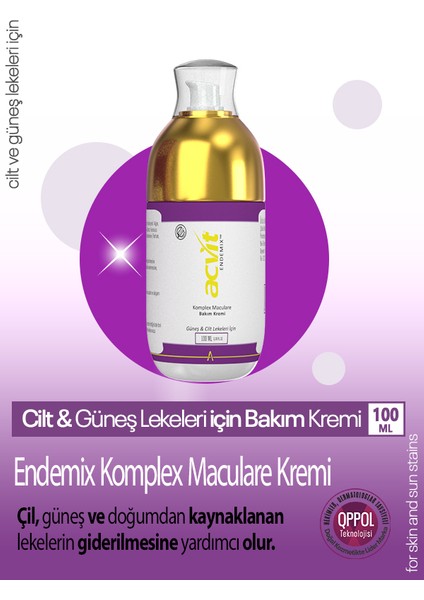 Endemix Komplex Maculare Kremi – ”güneş & Cilt ” - 100 ml