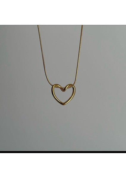 Kadın Çelik Kararmaz Love Bombing Kolye 45CM Kadın Kolye