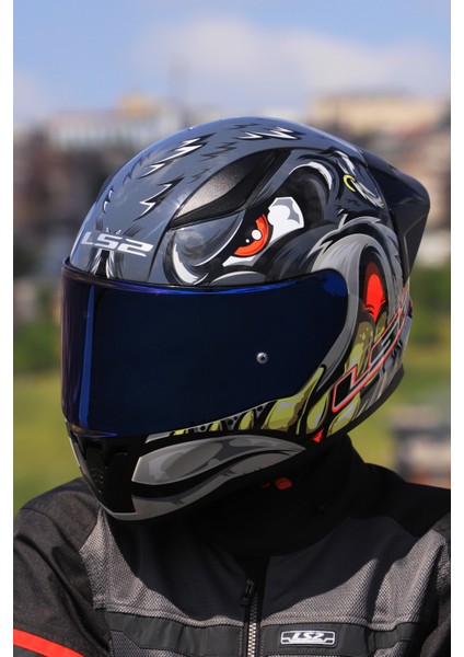Rapıd 2 Race Spox Gri-Kırmızı Kask
