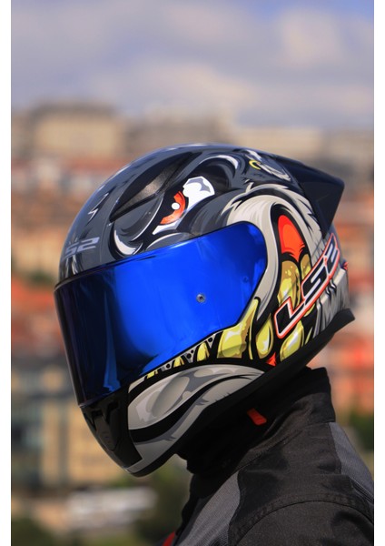Rapıd 2 Race Spox Gri-Kırmızı Kask