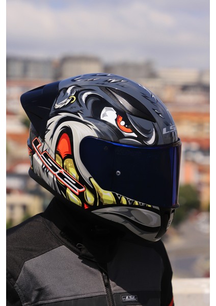 Rapıd 2 Race Spox Gri-Kırmızı Kask