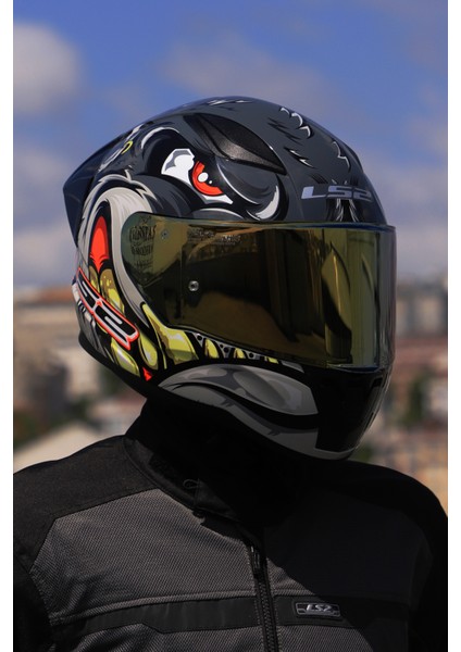 Rapıd 2 Race Spox Gri-Kırmızı Kask