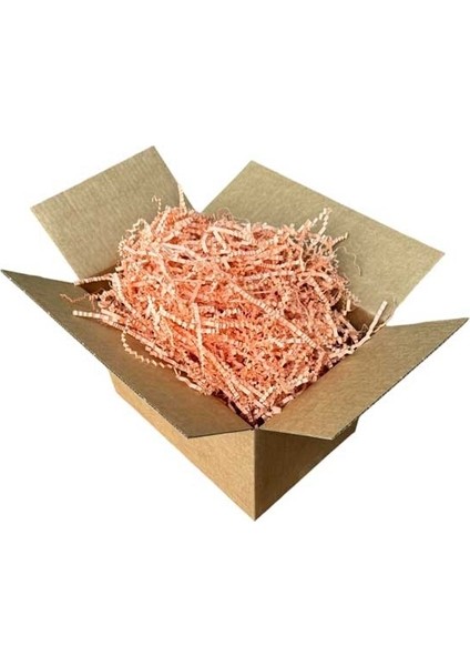 Zikzak Kırpık Kağıt Dolgu Malzemesi - Somon - 250 Gr