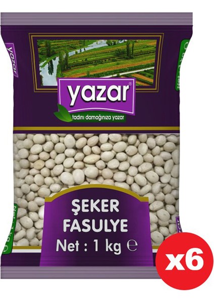 Şeker Fasulye 1 Kg. x 6 Paket