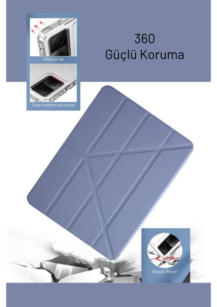 Kalem Bölmeli Redmi Pad 10.61 Inch Uyumlu Fuchsia Tablet Kılıfı