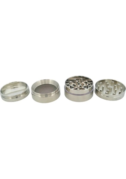4 Katlı Gümüş Metal Grinder Baharat Öğütücü Parçalayıcı 50mm fiyatları