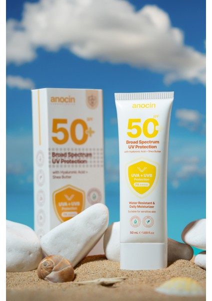 Güneş Kremi Yüksek Koruma Spf 50 Nemlendirici Etkili Güneş Koruyucu Krem