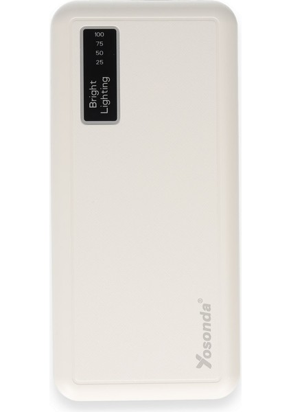 Yosonda A72 20.000 Mah Powerbank - Beyaz 271094