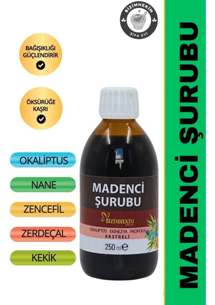 Madenci Şurubu 250ML Vitamin Destek 8 Bitki Özlü