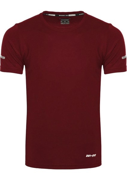 Erkek Nem Emici Hızlı Kuruma Atletik Teknik Performans Spor T-Shirt fiyatları